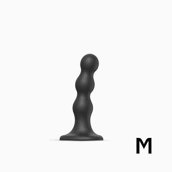 Насадка для страпона Strap-On-Me Dildo Plug Balls Black M Sex Aura Київ