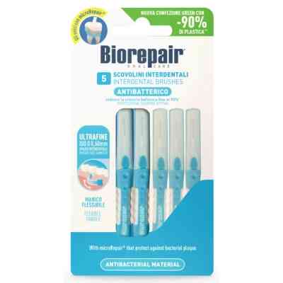 Щетки для межзубных промежутков Biorepair С гидроксиапатитом Ультратонкие 0.6 мм 5 шт. (8017331058305) Винница