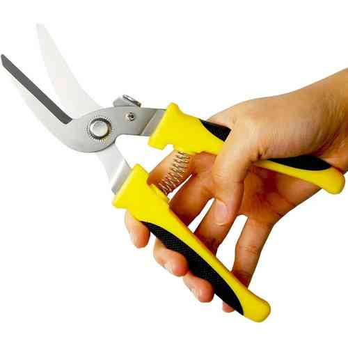 Ножиці для різання металу вигнуті 200мм універсальні нержавійка  поворотною пружиною Київ