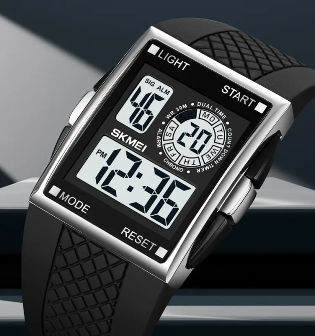 Чоловічий наручний кварцовий годинник Skmei 1967 (Сріблястий з білим) Вінниця - фото 7