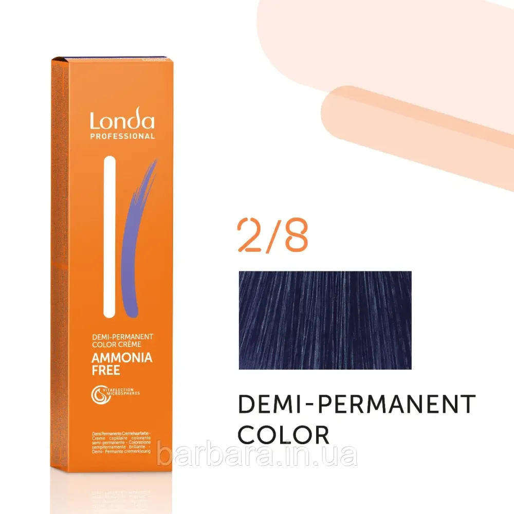 Тонуюча безаміачна фарба для волосся Londа Demi-Permanent Color 2/8 сине-черный Киев - изображение 1