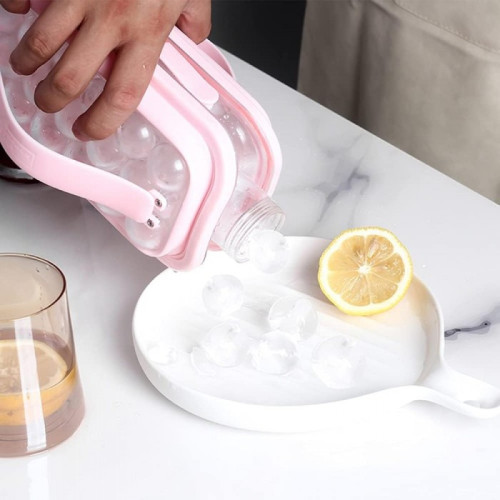 Силіконова пляшка для льоду на 17 кульок Рожевий Вінниця - фото 4