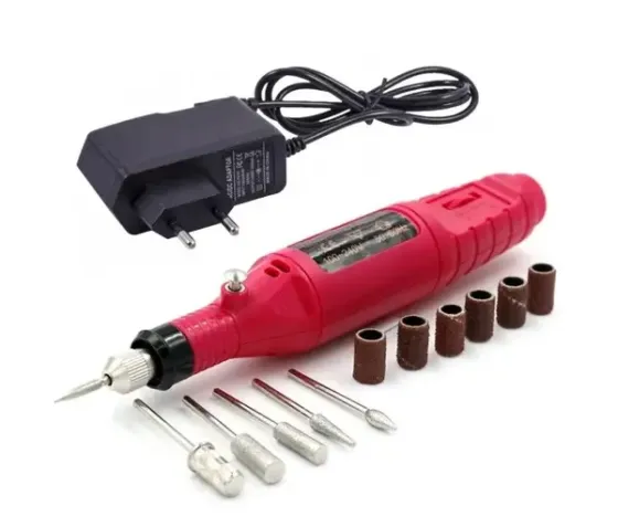 Фрезер - ручка для маникюра бытовой 20000 оборотов. Цвет красный. Киев