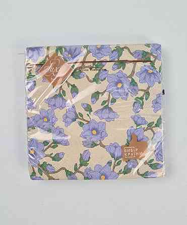 Серветки паперові (ЗЗХЗЗ, 18 шт.) "Блакитна магнолія" Luxy (1 пачка) Харків