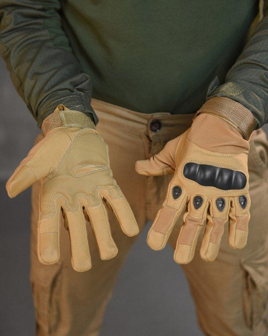 Рукавички тактичні кайот TACT Одесса - изображение 3