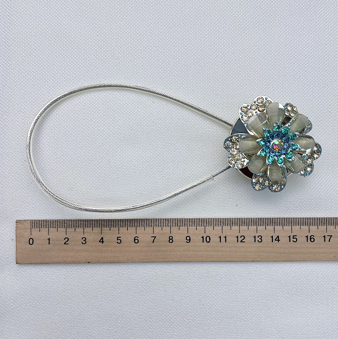 Магніти для штор та гардин "Flowers" набір 2 шт Різнокольоровий (81-228) Київ - фото 7