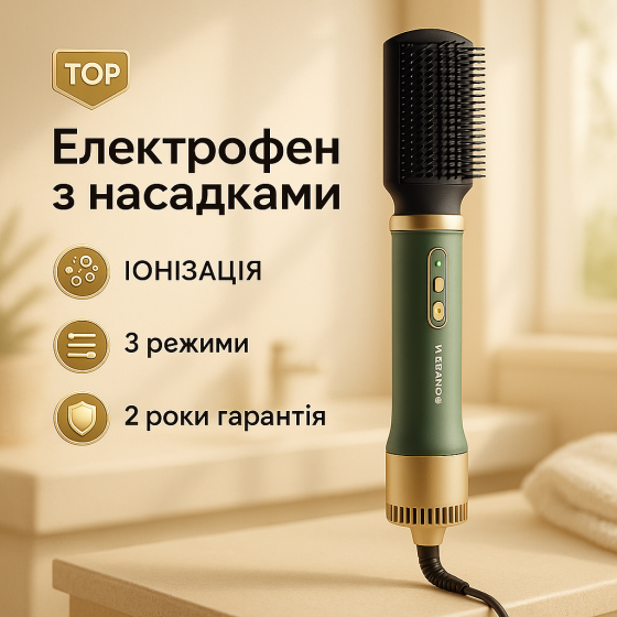 Фен-щітки стайлери, Фен для укладання з холодним обдуванням, Фен з режимом іонізації RX-34 Львів