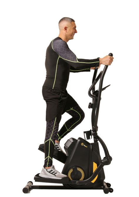 Гібридний орбітрек/степпер Besport BS-1104 TopHill чорно-жовтий Київ - фото 6