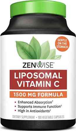Липосомальный витамин C Zenwise Health Vitamin C 500 мг 180 капс Киев