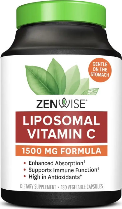 Липосомальный витамин C Zenwise Health Vitamin C 500 мг 180 капс Киев - изображение 1