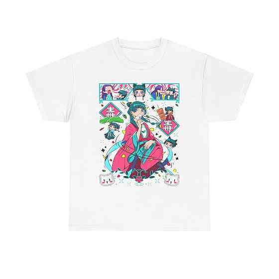 Футболка для мальчика аниме Апотхекарй Диариес Ессентиал Маомао оверсайз (рост от 165 до 180 ) Черний AnimeJ0593m Днепр