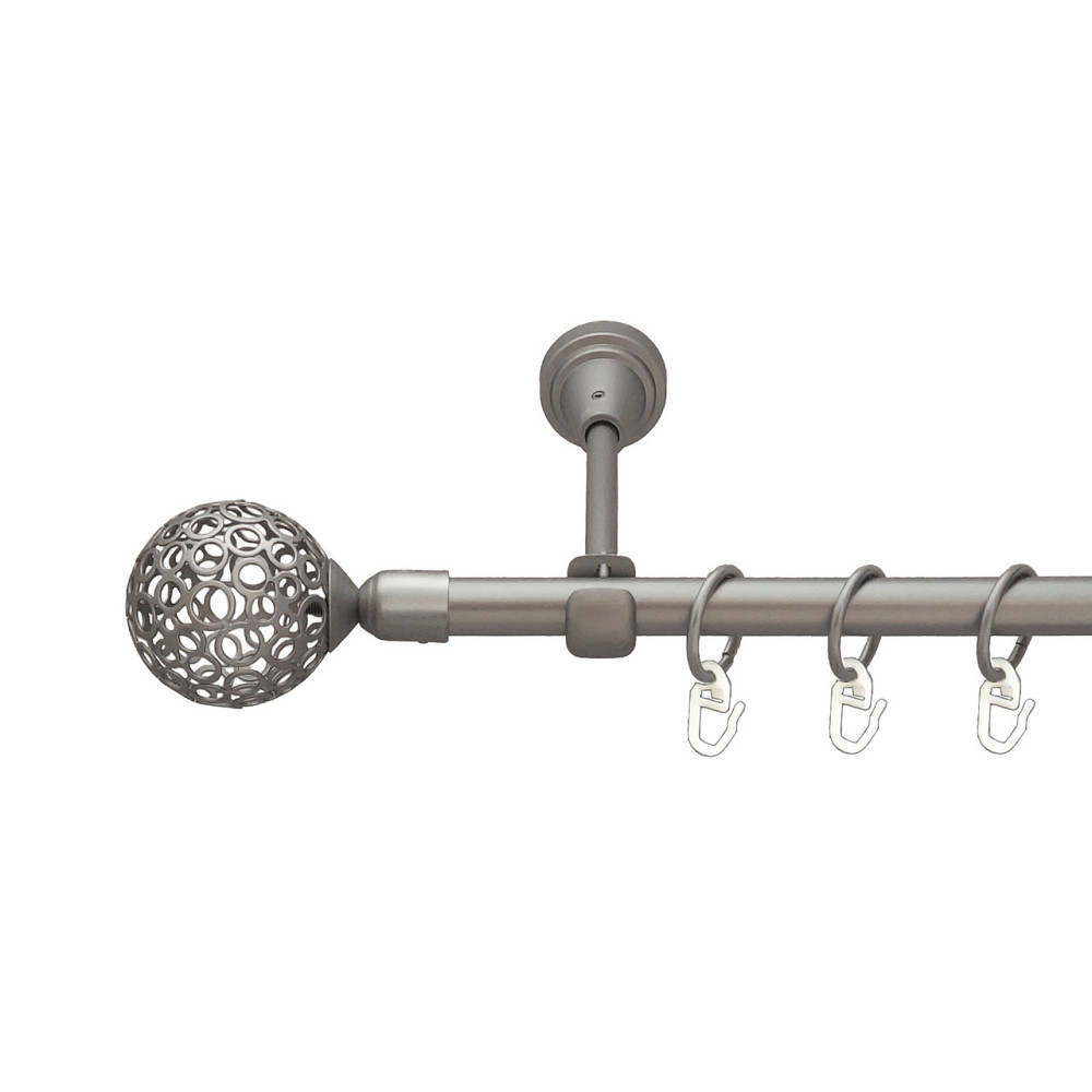 Карниз Orvit Савона металевий однорядний відкритий Сатин 16 мм 300 см (6091362) Львов - изображение 1