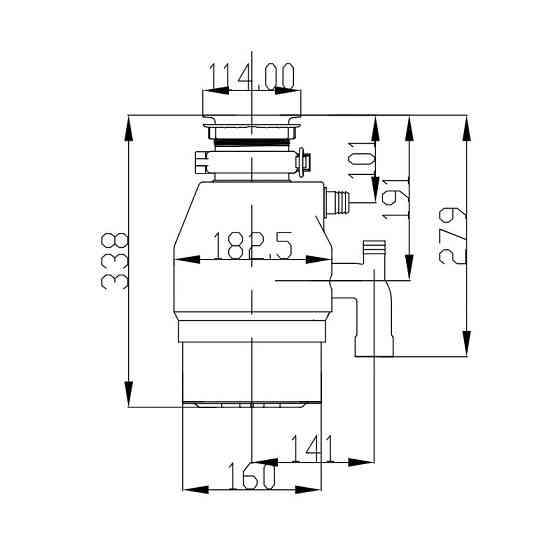 Подрібнювач харчових відходів Mixxus GD-04-1    ( MX1571 ) 24688 Харків