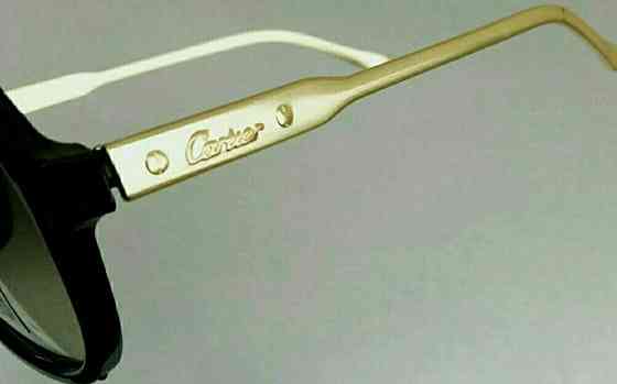 Брендові стильні чоловічі окуляри коричневі із золотом градієнт. Київ