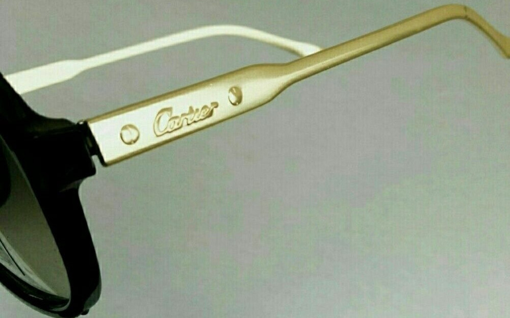 Брендовые стильные мужские очки коричневые с золотом градиент. Киев - изображение 2