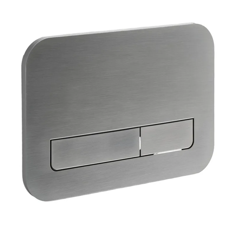 Панель змиву Koer KT-0609-07 240x160x7mm пластикова, кнопка лінійна (колір графіт) (KR6133)   ( 25039 ) Харків - фото 1