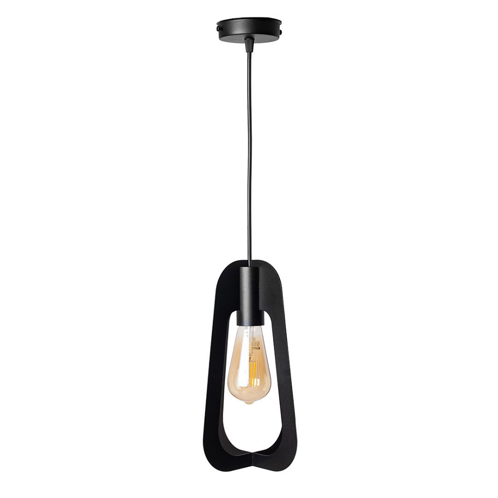 Світильник підвісний MSK Electric Catania в стилі лофт під лампу Е27 NL 3019 BK чорний Київ - фото 2