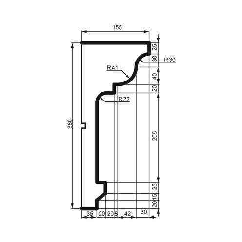 Карниз фасадный Prestige Decor KC 133 Днепр
