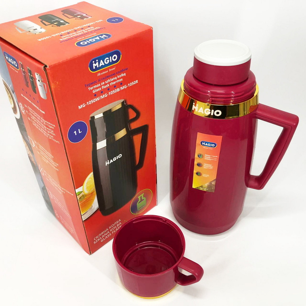 Чашка-термос для кави Magio, Якісний сімейний термос, Довговічний термос з вакуумною ізоляцією IX-30 Львів - фото 2