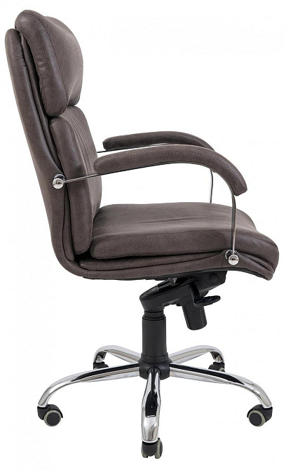 Офисное Кресло Руководителя Richman Dakota Ameli Grey Хром М1 Tilt Коричневый Днепр - изображение 3