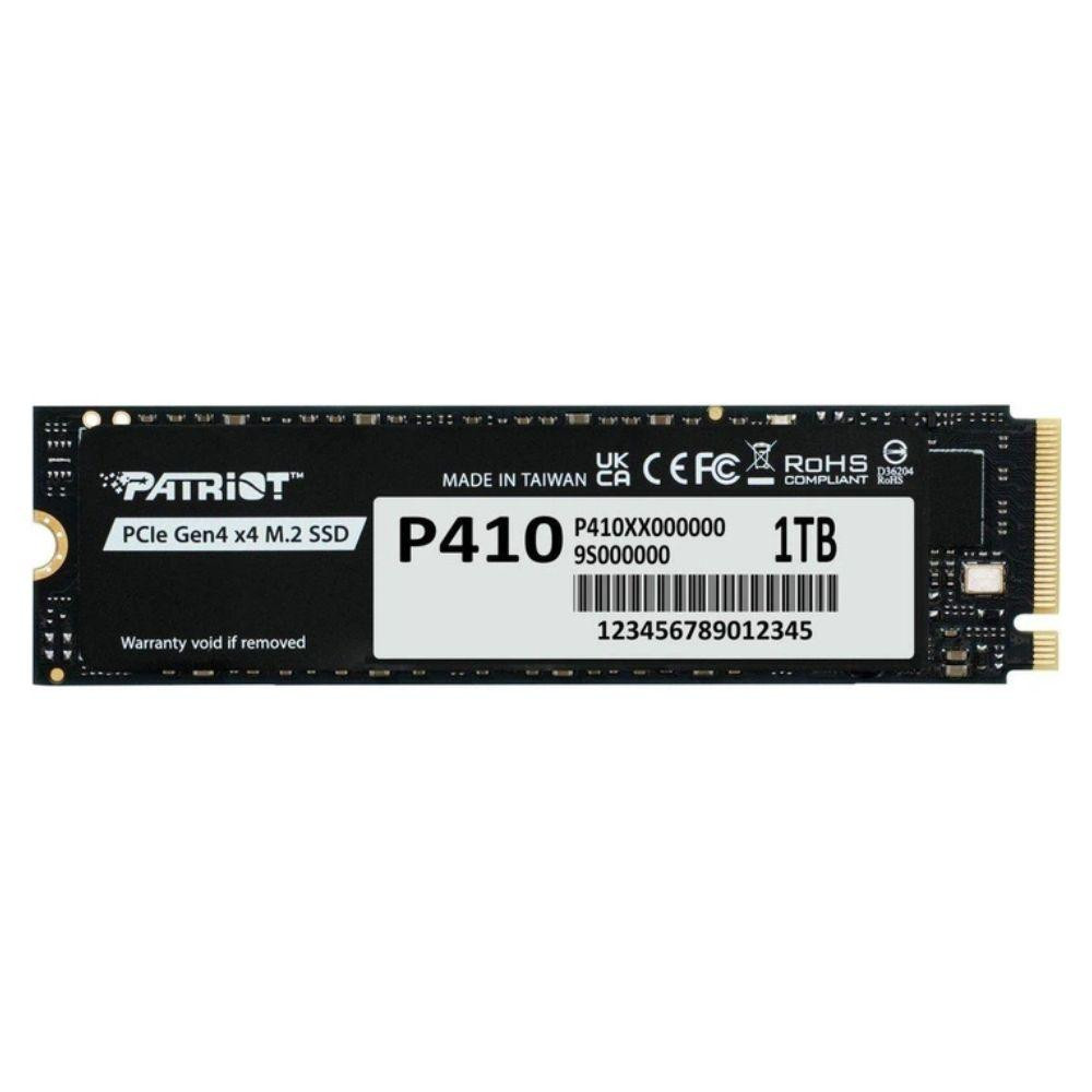 Накопичувач SSD M.2 Patriot P410 1TB NVMe 2280 PCIe Gen4 x4 5000/4500 TLC Киев - изображение 1