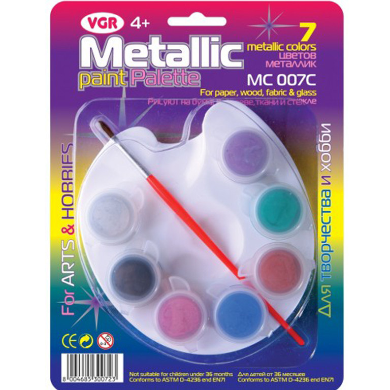 Фарби акрилові художні "VGR"  7кол. MC007C, шт Київ - фото 1