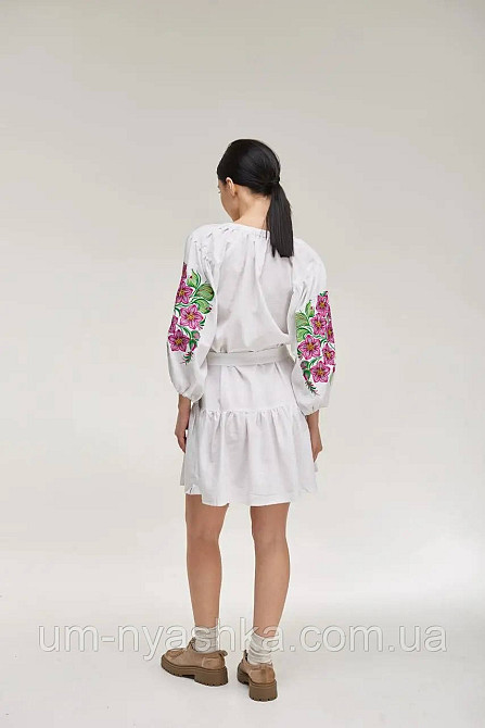 Біле вишите плаття Квітковий сад біла Кривий Ріг - фото 10
