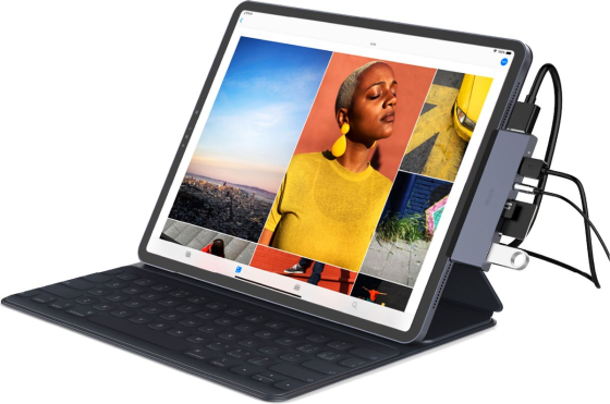 Концентратор USB C 6в1 для iPad Pro и iPad Air HDMI - считыватель SD-карт - USB 3.0 - Aux Киев
