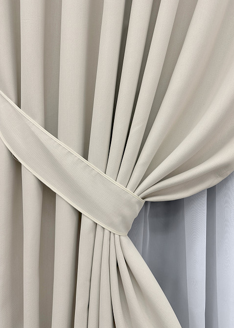 Комплект штор VR-Textil Блэкаут двусторонний Scandi № 1902ш Таш 100х270 см 2 шт (31-0029) Киев - изображение 5