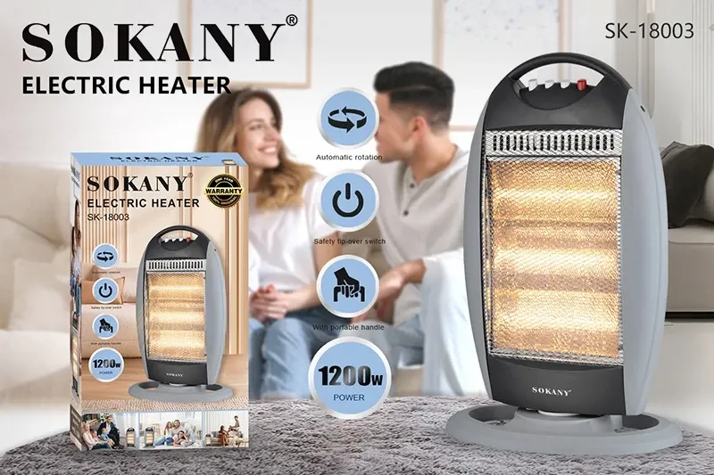 Обігрівач SK-18003 компактний електричний обігрівач з 3 режимами нагріву та тихою роботою Одеса - фото 1