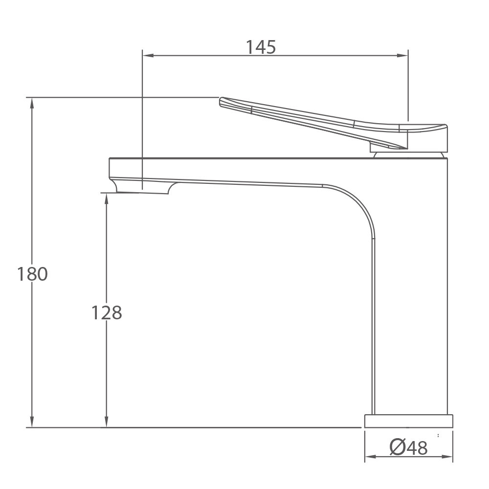 Змішувач для умивальника GAPPO G1010-9, графіт Київ - фото 7