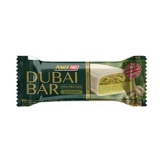 Протеїнові батончики Power Pro Dubai Bar 10х50g Фісташка Київ