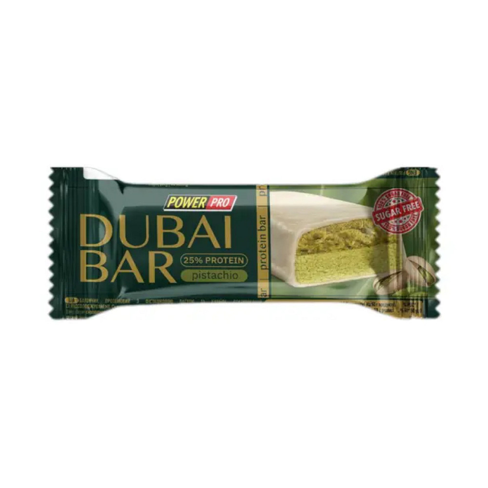 Протеїнові батончики Power Pro Dubai Bar 10х50g Фісташка Київ - фото 3