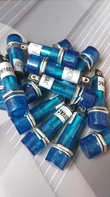 Індикаторна Лампа світлодіодна синя XD10-3-220В (od=10мм) Полтава - фото 1