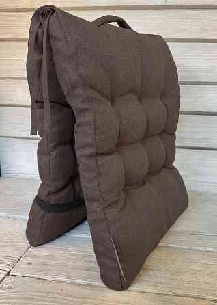 Подушка для стільців (40x120х4 см) подвійна Decorator Мальмо колір коричневий 84-168 Київ