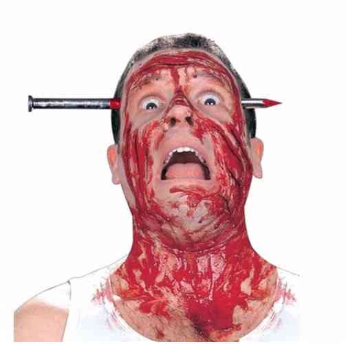 Обруч на Хэллоуин Гвоздь one size серебристый Киев