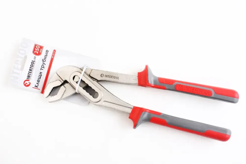 Клещи трубные 250мм, 0-36мм Intertool (2-комп. рукоятка) Винница - изображение 1