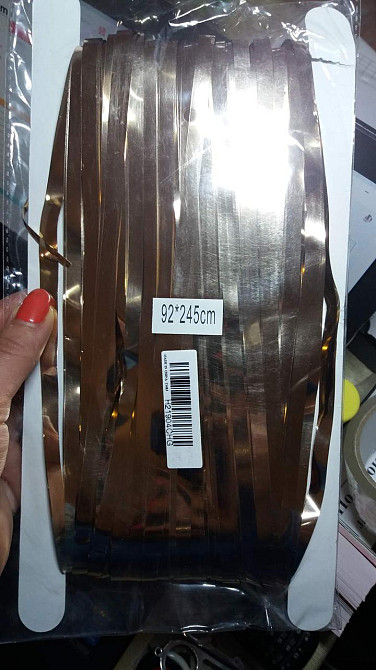 Дождик для фотозоны украшение 245 см на 92 см шампань Киев - изображение 7