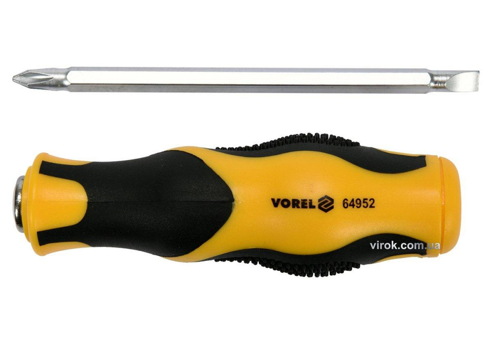 Викрутка-тримач VOREL двостороння, PH2 х SL6 мм, CrV, L= 115 мм [6/120] Одесса - изображение 1