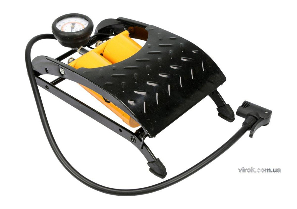 Насос ножний VOREL з манометром до P=7 Bar і 2 циліндрами [6/108] Одесса - изображение 1