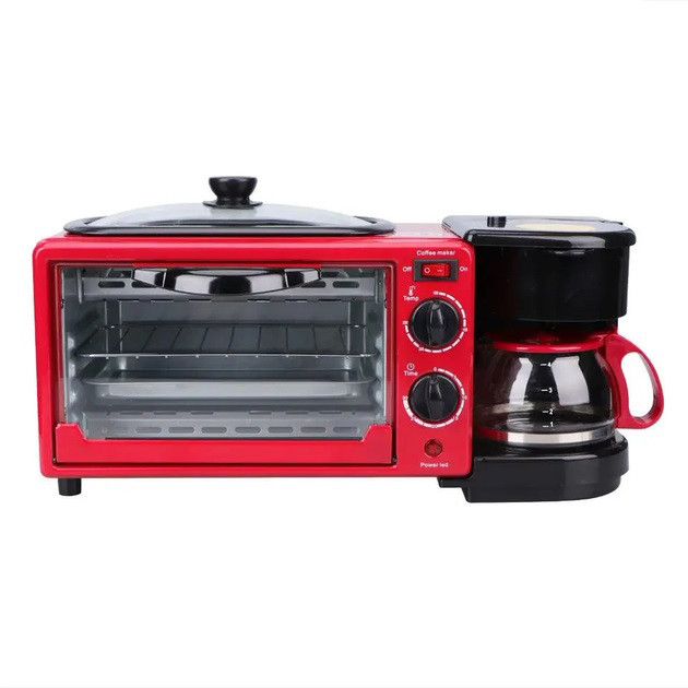 Духовка електрична настільна з грилем Rainberg RB-2286R 3800 Вт, Мініпечі з антипригарним покриттям GI-52 Львів - фото 1