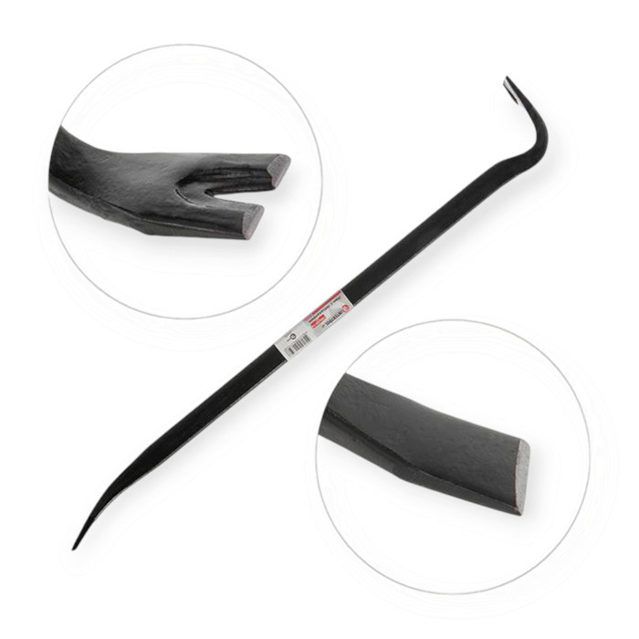 Лом з цвяхосмиком посилений 750x30x16 мм Intertool Мукачево - фото 3