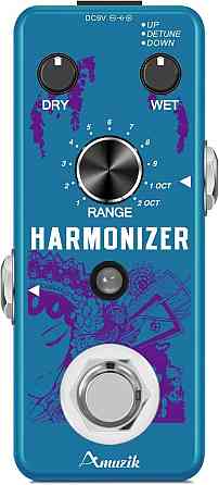 Гитарная педаль Rowin LEF-3807 Harmonizer Pitch Shifter для гитары и баса, Detune, ±2 октавы, True Bypass, 32-bit DSP Киев