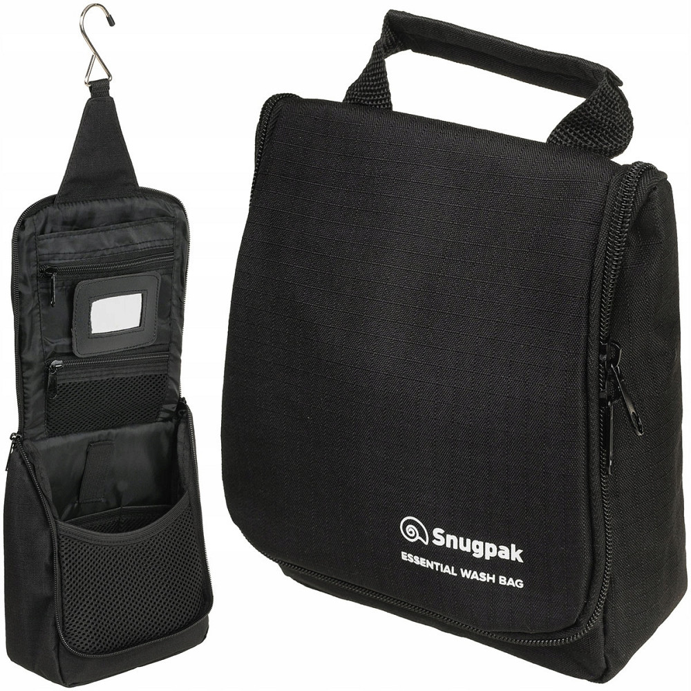 Туристична Косметичка - Сумка із дзеркалом для приналежностей Snugpak "Essential Wash Bag" Black Нововолинськ - фото 1