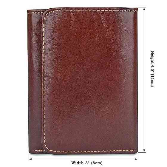 Кошелек мужской кожаный Vintage 14648 Коричневый Киев