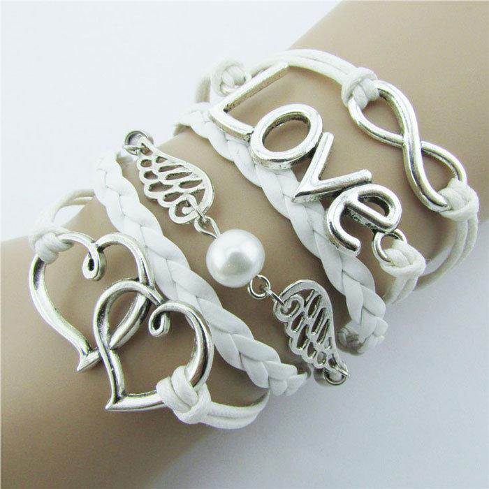 Браслет на руку белый Love Киев - изображение 2