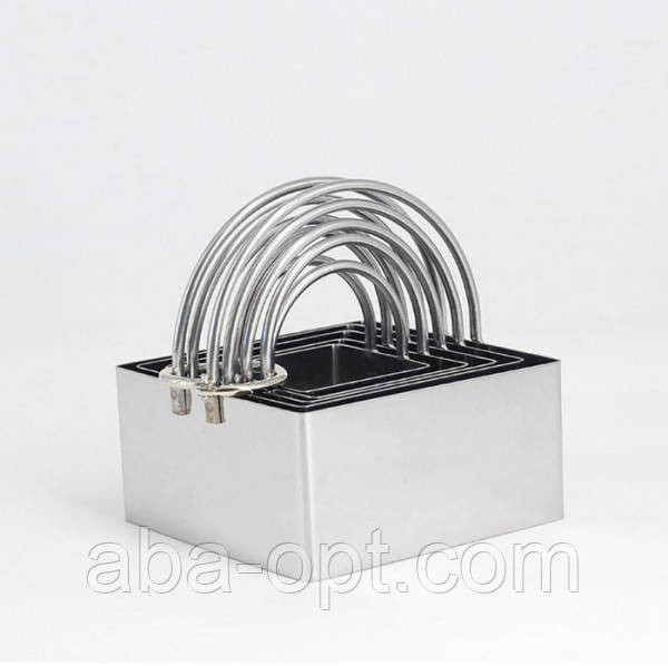 Набір вирубок з нержавіючої сталі Квадрат (5 шт) Одеса - фото 1