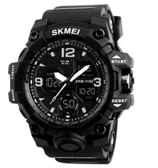 Годинники наручні SKMEI 1155BBK, ЧОРНИЙ, 6025 Дніпро - фото 1