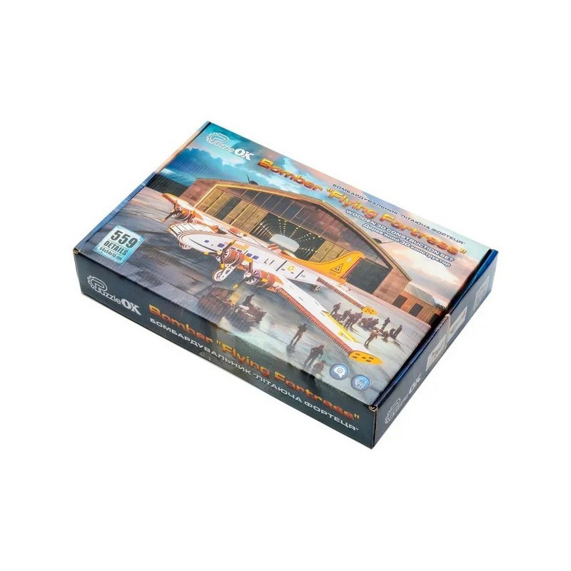 Дерев’яний 3D-конструктор "Бомбардувальник – Літаюча фортеця" Puz-00949 Вінниця - фото 1