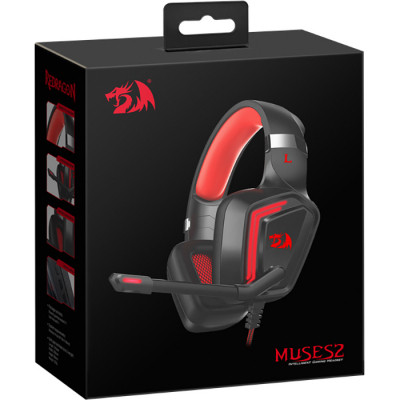 Наушники Redragon Muses 2 USB Black-Red (77909) Винница - изображение 7